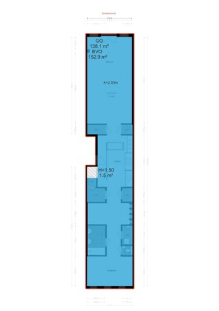 Floor plan - Prinsengracht 534-2, 1017 KJ Amsterdam 